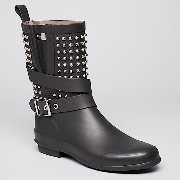Burberry Shoes - BURBERRY Holloway studded rain boots